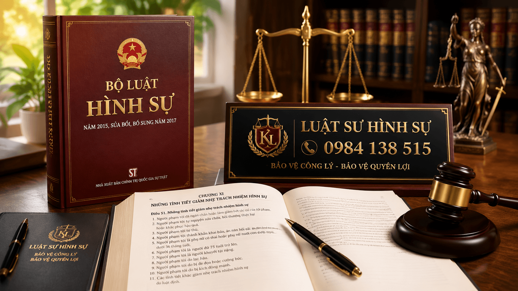 Điều 51 bộ luật hình sự quy định tình tiết giảm nhẹ trách nhiệm hình sự