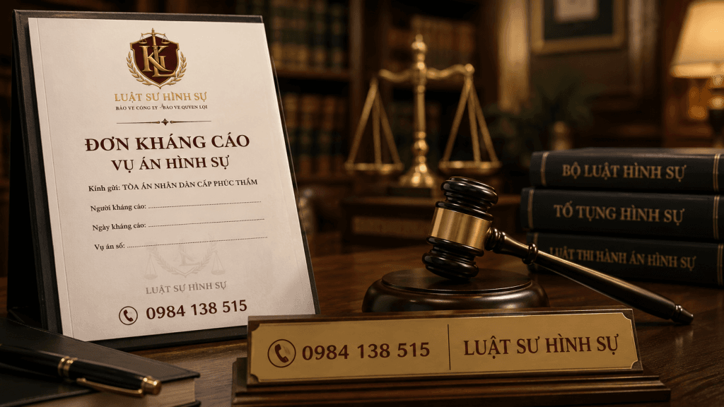 Đơn kháng cáo hình sự