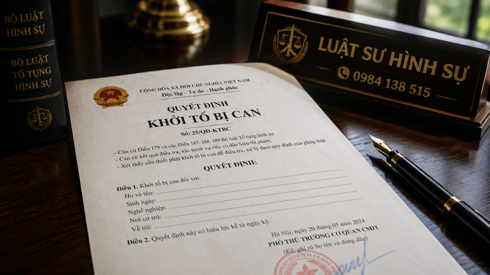 Sự khác biệt giữa Khởi tố vụ án và Khởi tố bị can theo BLTTHS 2015